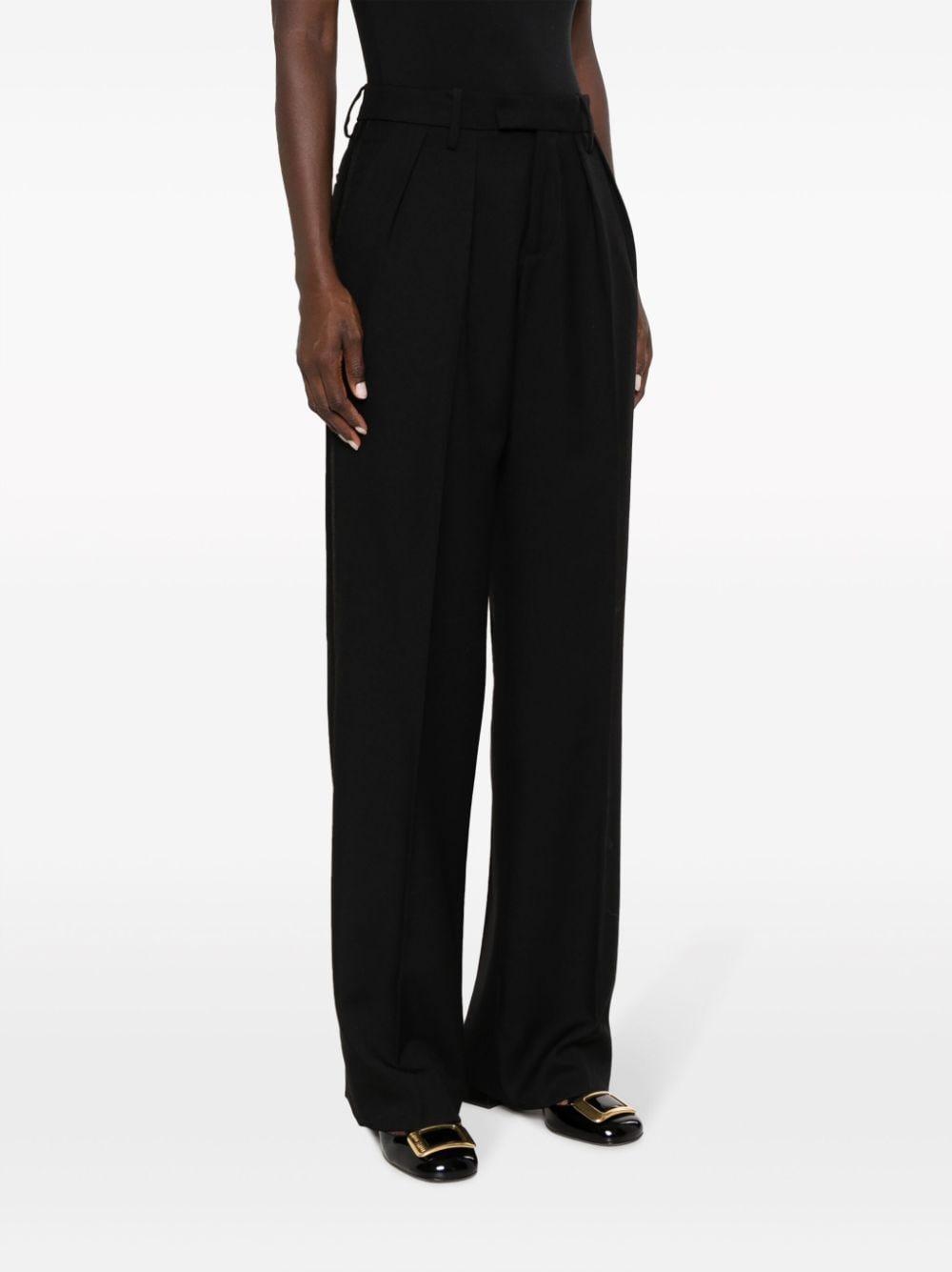 Tailored Wool Trousers In Black Product Image