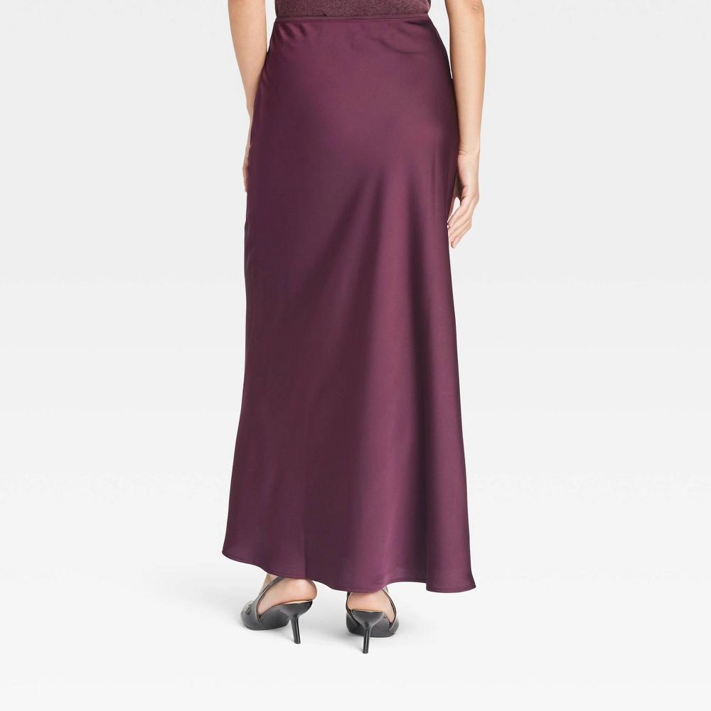 Womens Maxi Slip Skirt - A New Day Burgundy Product Image