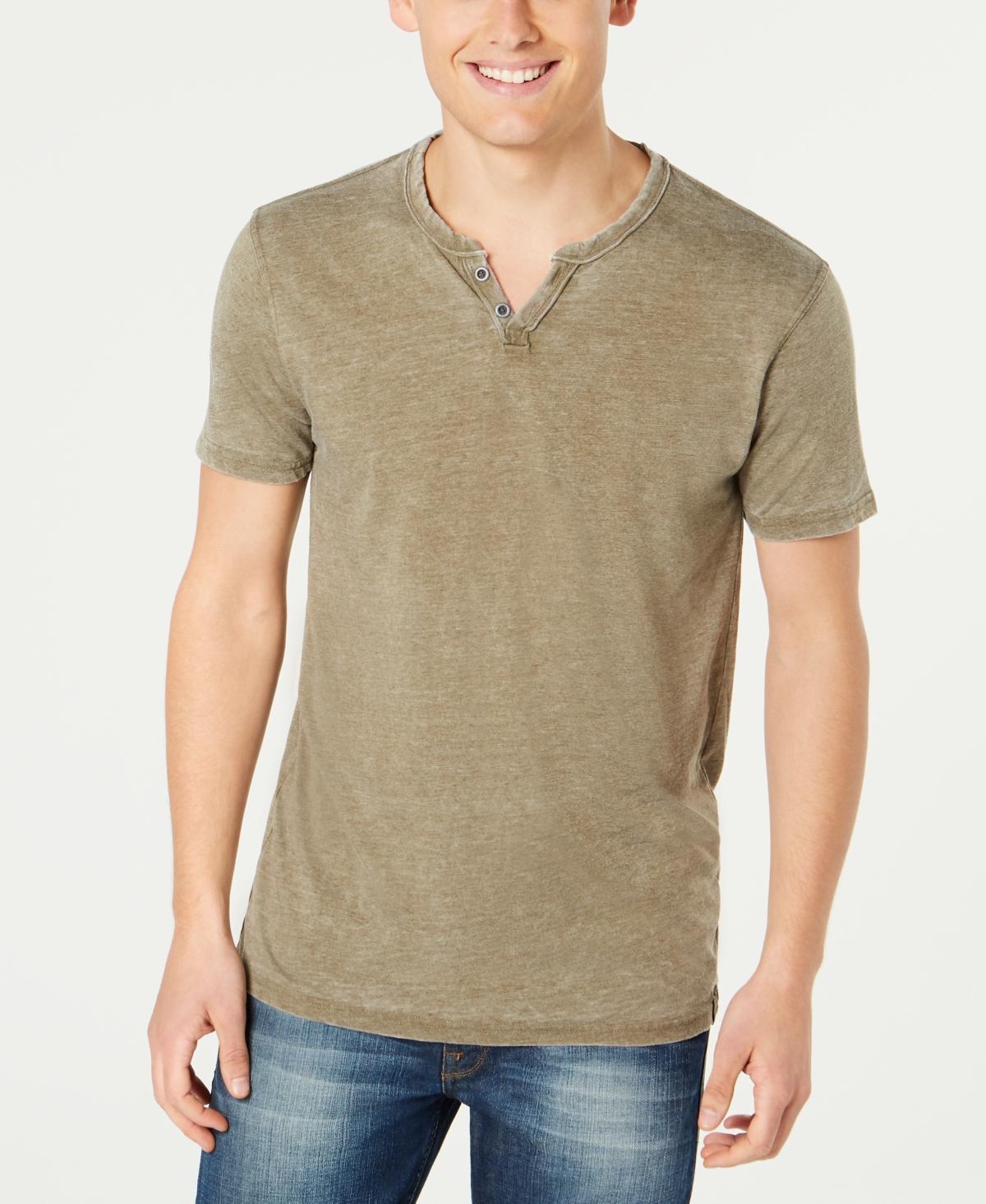 Lucky Brand Button Notch Neck T-Shirt Product Image