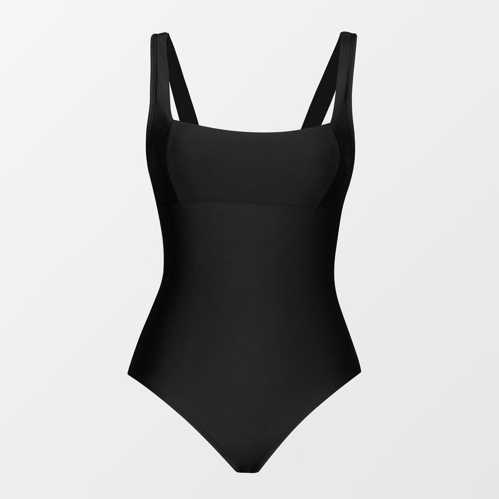 Womens CUPSHE Paneling Square Neck One Piece Swimsuit Product Image