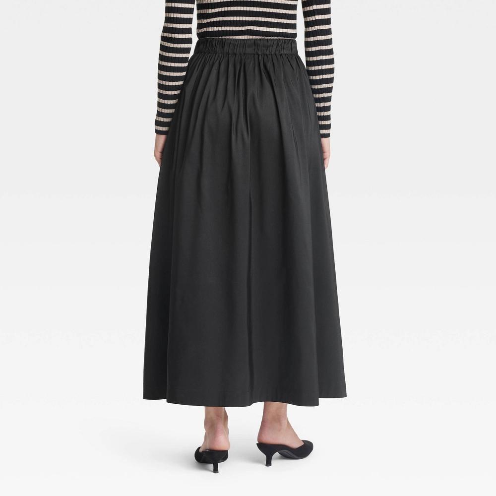 Womens Voluminous Maxi Skirt - A New Day Black Product Image