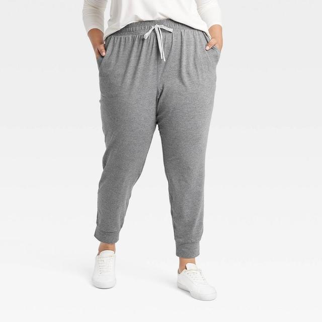 Womens Soft Stretch Mid-Rise Joggers - All In Motion Heathered XXL Product Image