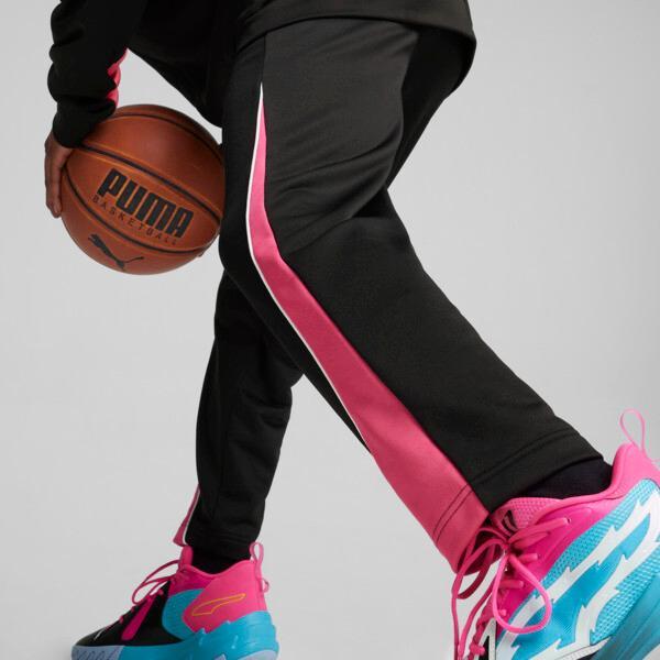 PUMA Scoot x Northern Lights T-73 Men's Pants in Black/Glowing Pink Product Image