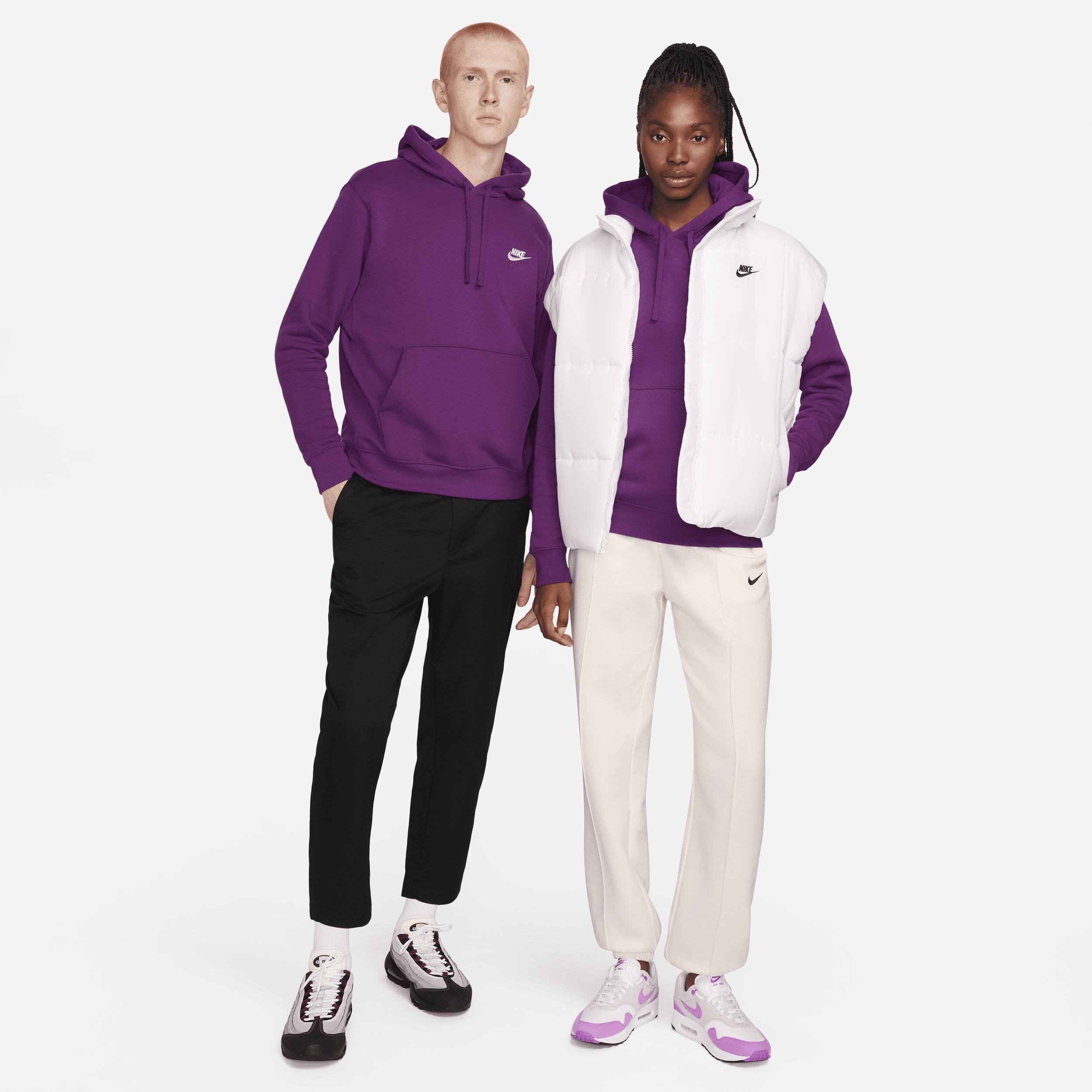 Nike Club unisex hoodie in viotech purple Product Image