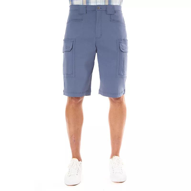 Mens Smiths Workwear Stretch Performance Cargo Shorts Blue Grey Product Image