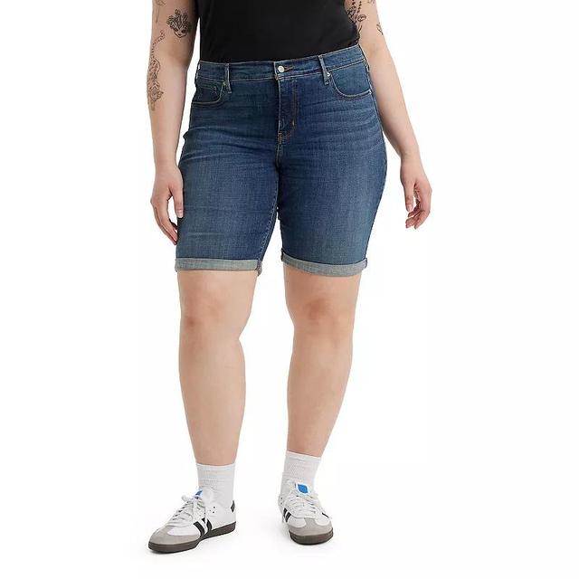 Plus Size Levis Shaping Bermuda Shorts, Womens Product Image