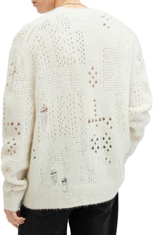 ALLSAINTS Hadwin Crewneck Sweater In Ecru White Product Image