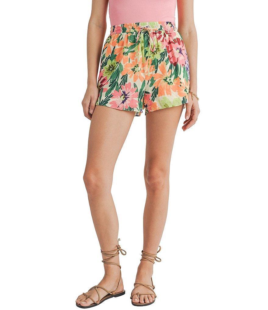 Sage The Label Festivities Floral Print Pull-On Shorts Product Image