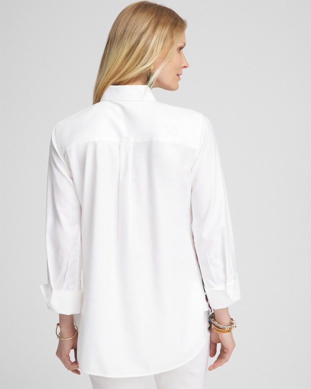 No Iron™ Stretch Placed Floral Shirt Product Image