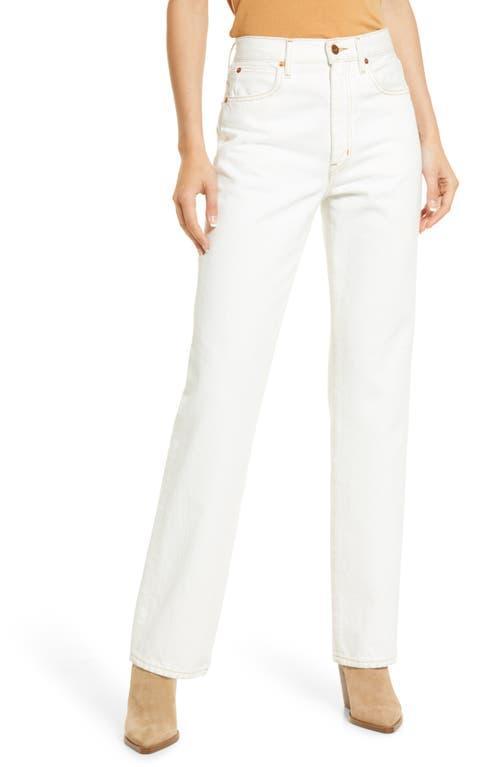 SLVRLAKE London High Waisted Straight in White. Size 23, 28, 30, 31, 32. Product Image