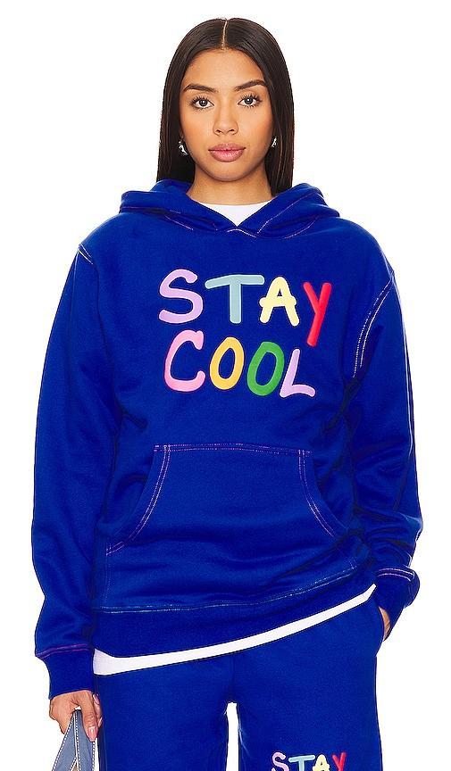 Stay Cool Puff Paint Hoodie in Purple. Size L, S. Product Image