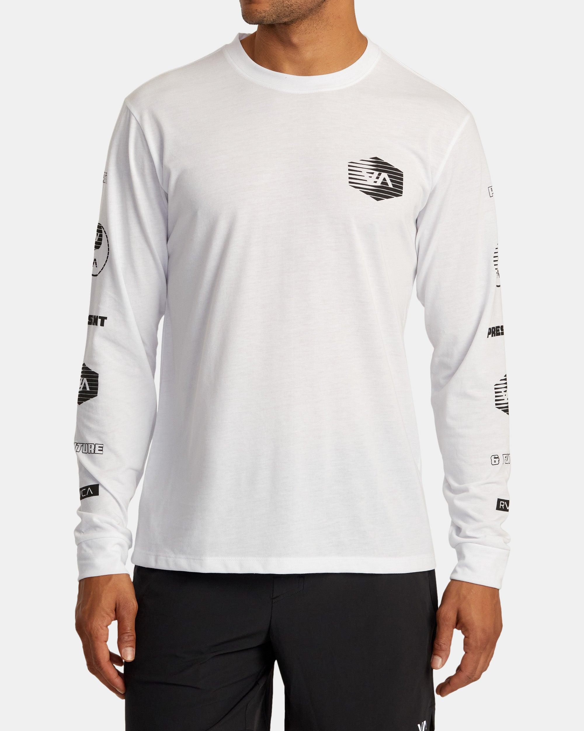 Element Streak Long Sleeve T-shirt - White Product Image