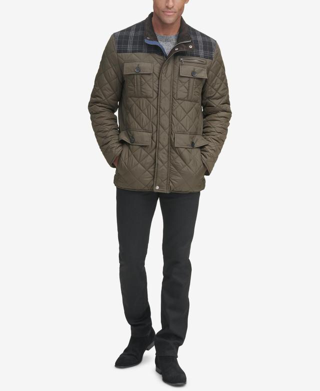 Cole Haan Mixed Media Quilted Jacket Product Image