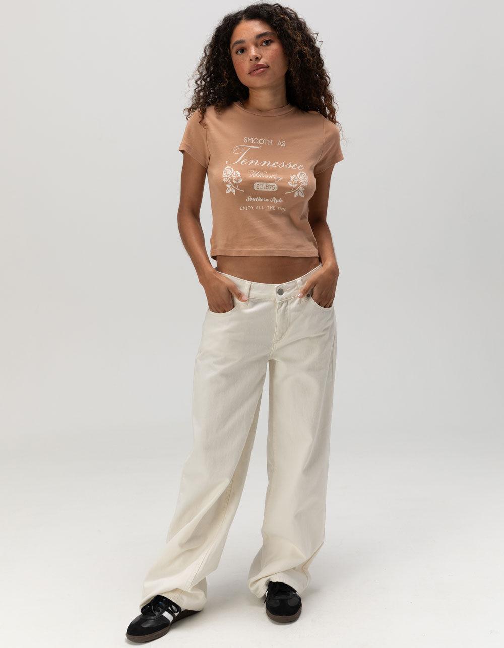 FULL TILT Smooth Whiskey Womens Baby Tee Product Image