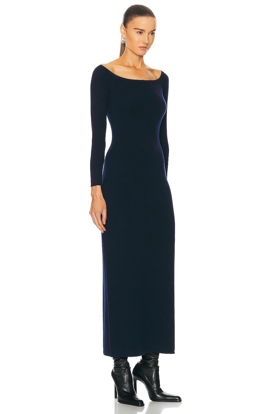 Gabriela Hearst Selwyn Dress Navy. (also in L). Product Image