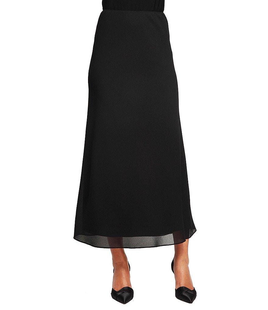 Alex Evenings Georgette A-line Midi Skirt Product Image