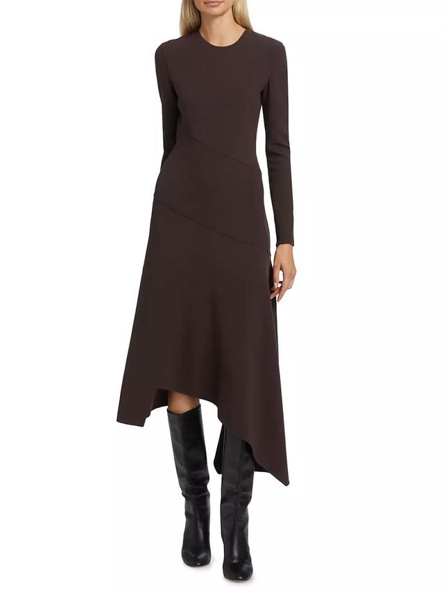 Wool Handkerchief Midi-Dress Product Image