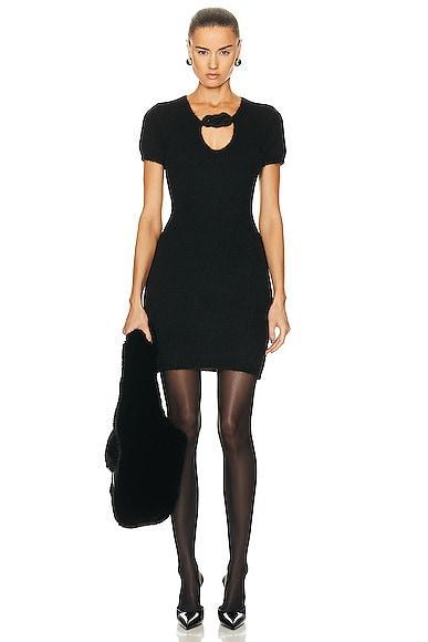 Alexander Wang Short Sleeve Mini Dress in Black Product Image