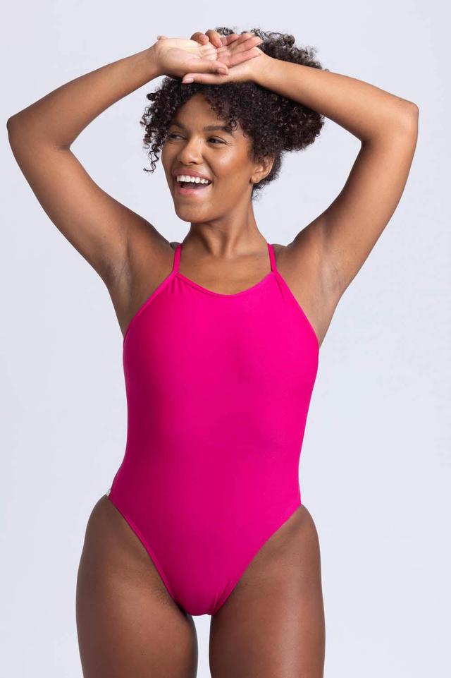 Gavin 2 Swim Onesie - Dragon Fruit Contrast Female Product Image