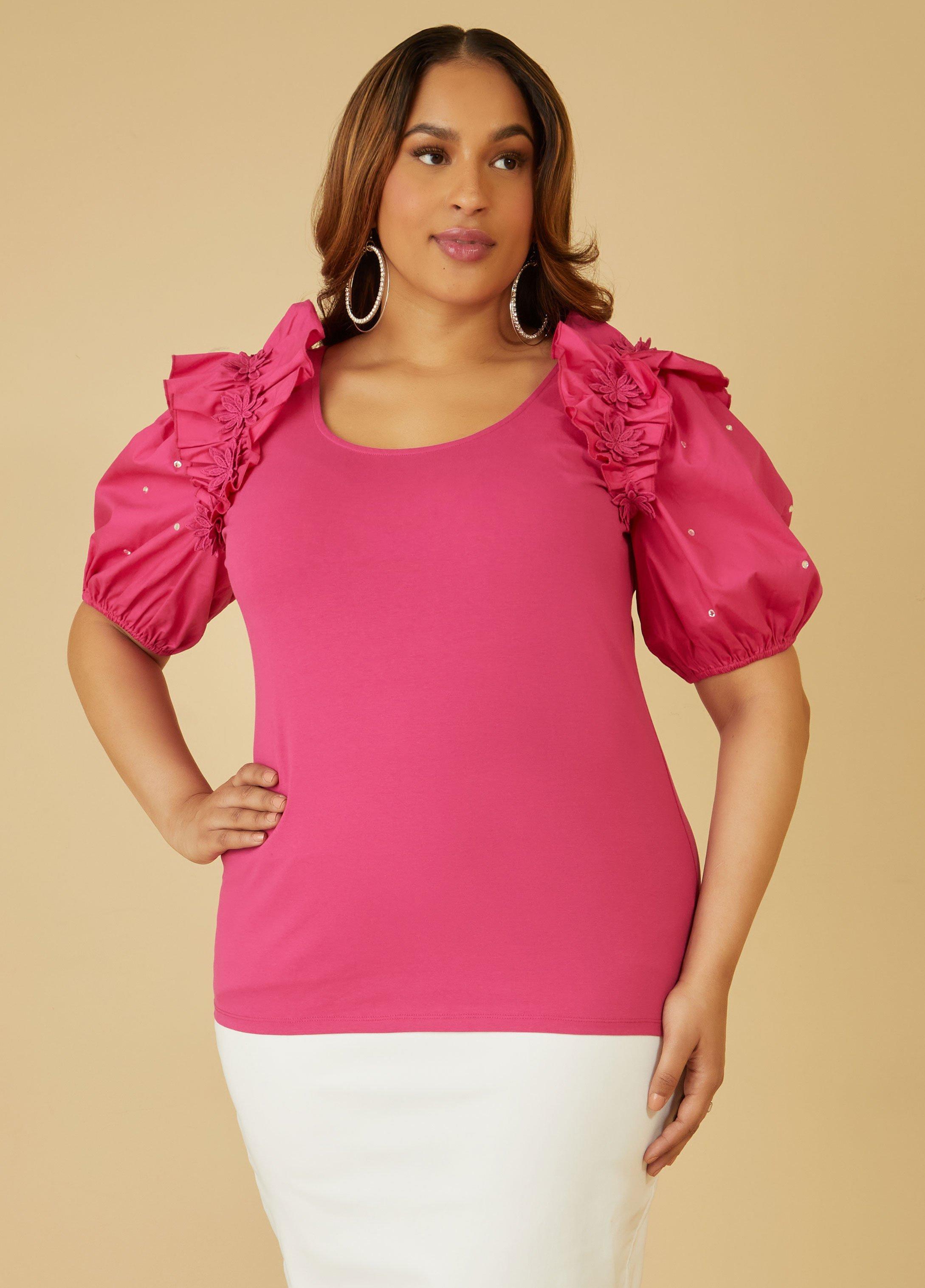 Puff Sleeved Embellished Top Product Image