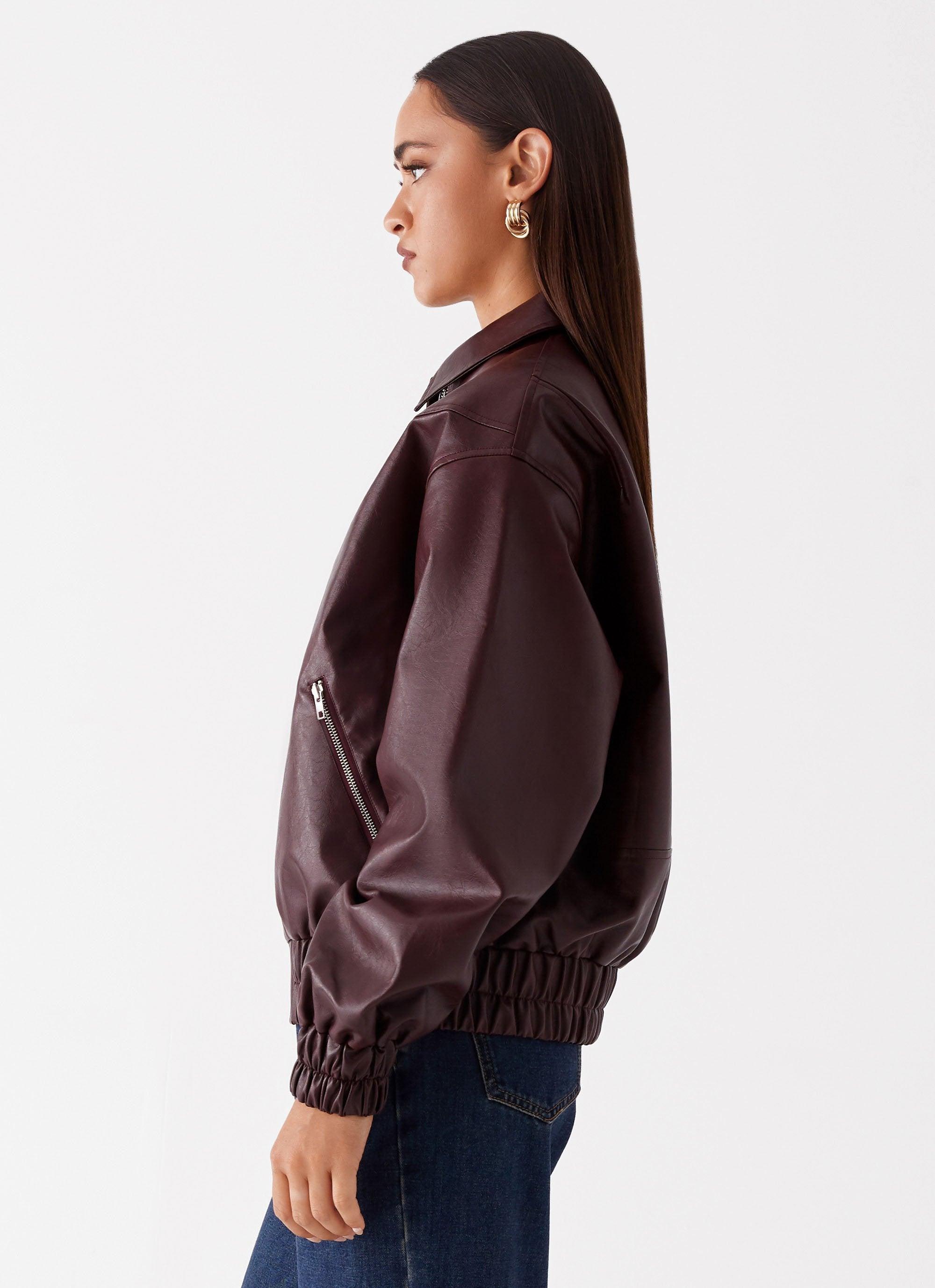 Holland Bomber Jacket - Wine Product Image