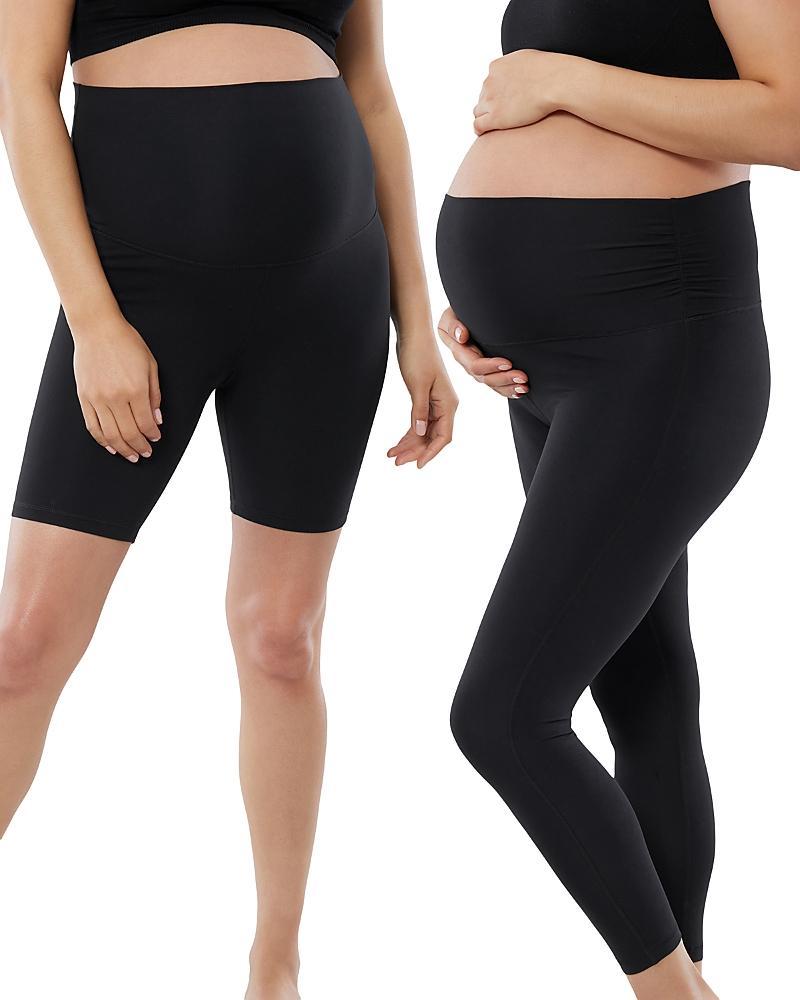 Ingrid & Isabel 2-Pack Maternity 7/8 Leggings & Bike Shorts Product Image