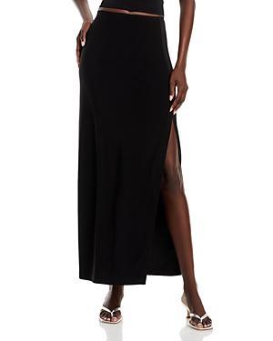 Womens Side Slit Maxi Skirt Product Image