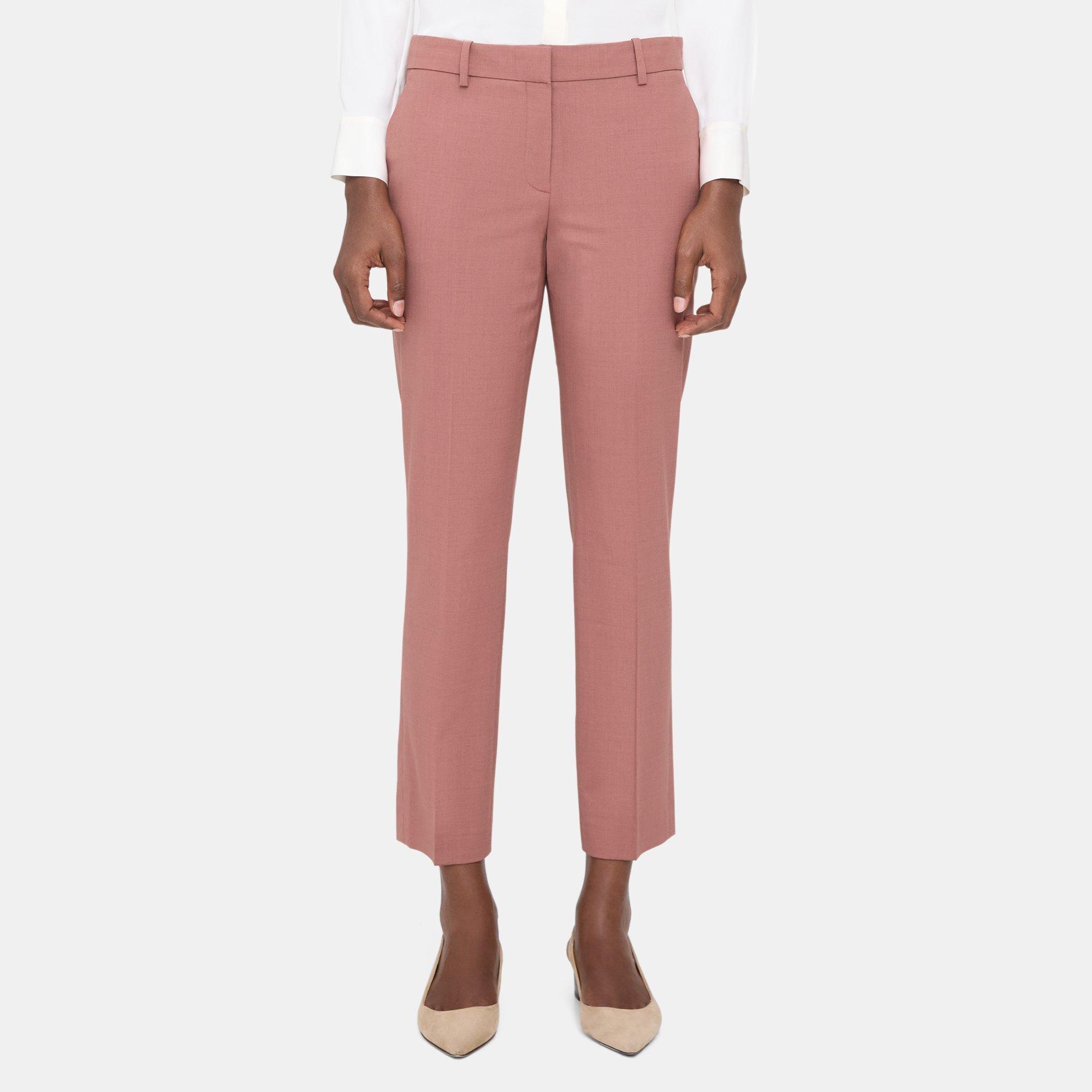 Sevona Stretch Wool Classic Crop Pant | Theory Outlet Product Image