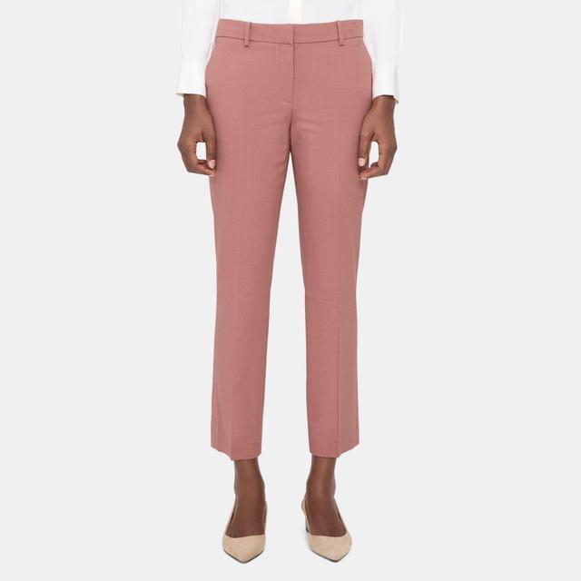 Sevona Stretch Wool Classic Crop Pant | Theory Outlet Product Image