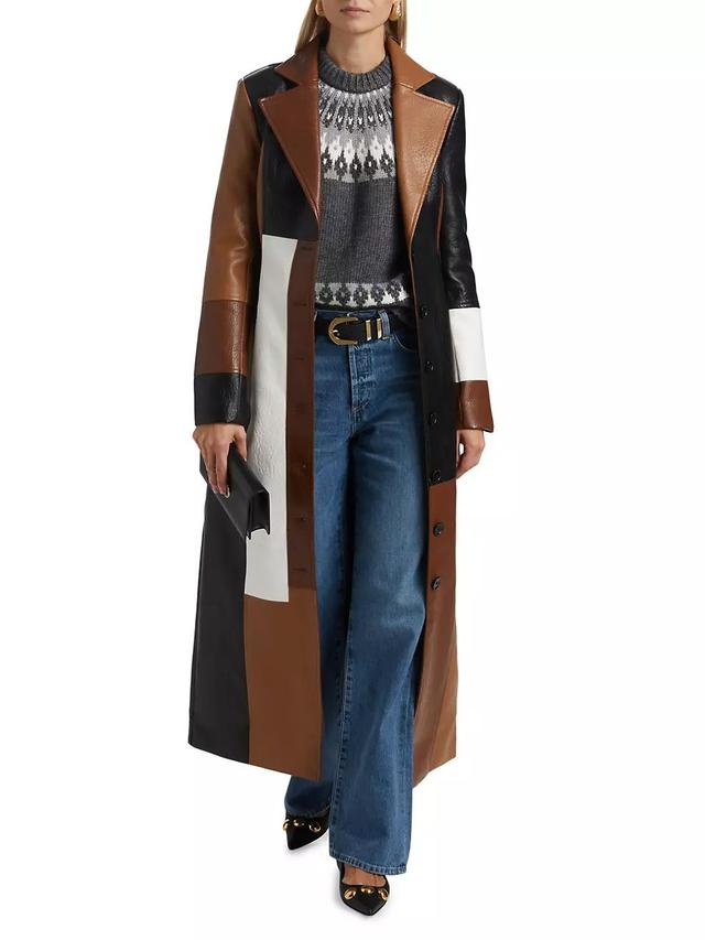 Carla Patchwork Long-Line Coat Product Image