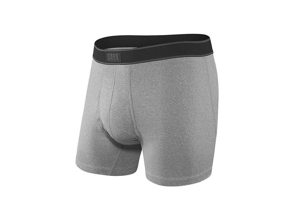 SAXX UNDERWEAR Daytripper Boxer Brief Fly (Grey Heather) Men's Underwear Product Image