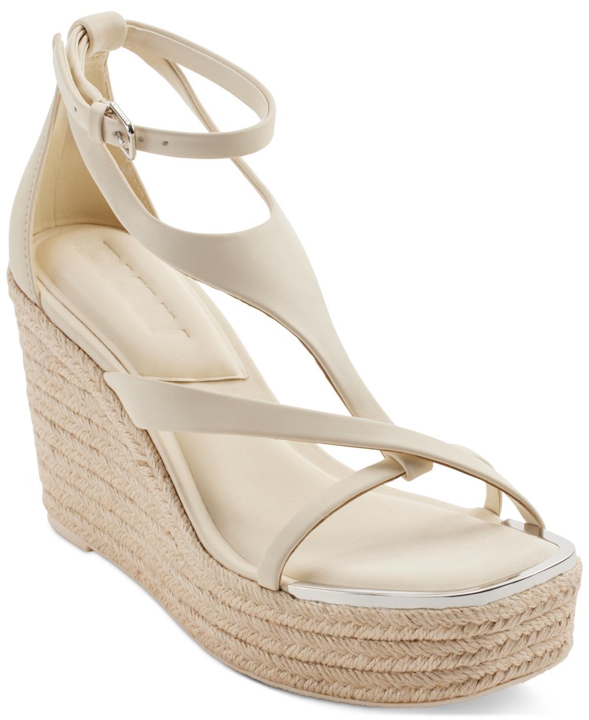 Dkny Womens Maryn Ankle-Strap Espadrille Wedge Sandals Product Image