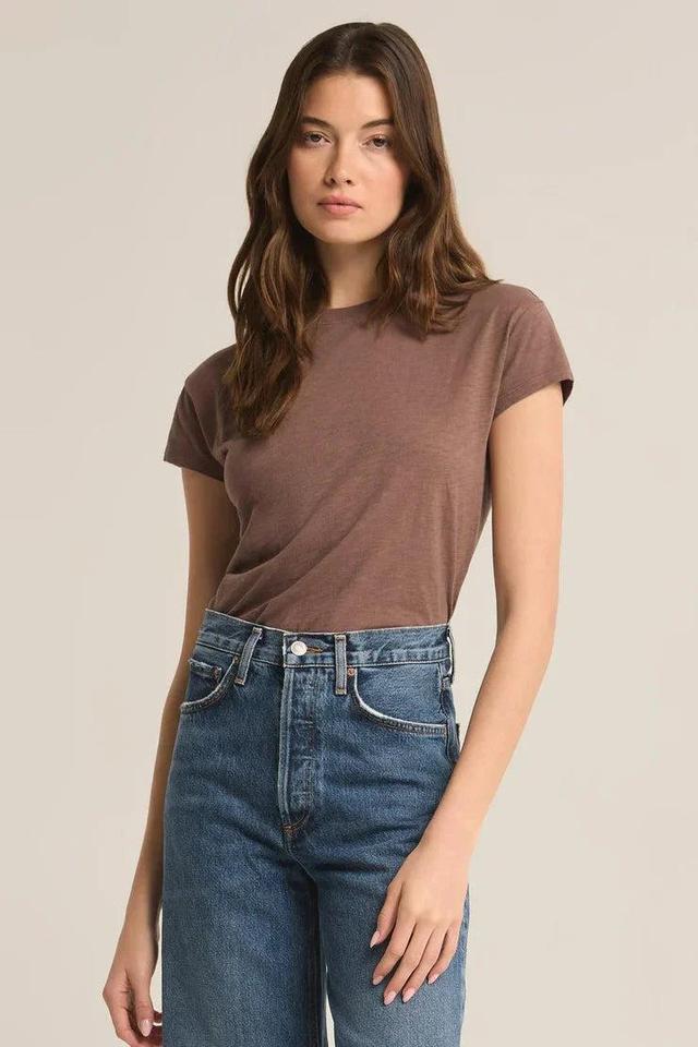 Z Supply Modern Slub Tee in Deep Taupe Product Image