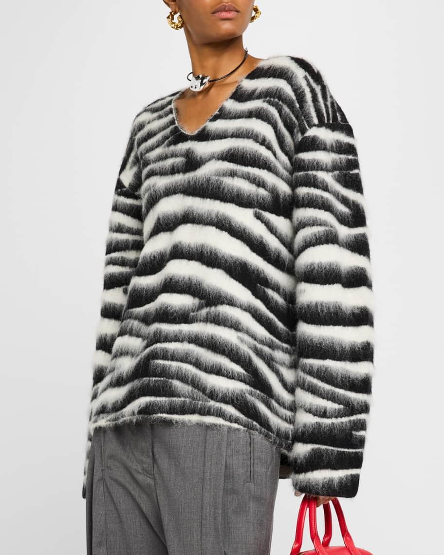 Brushed Zebra Sweater Product Image