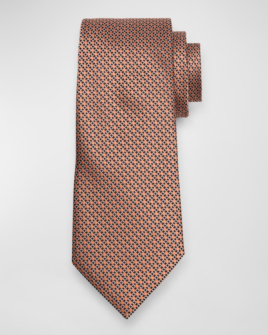 Mens Micro-Lattice Silk Tie Product Image