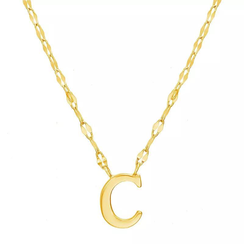 Paige Harper Initial Necklace, Womens A Gold Tone Product Image