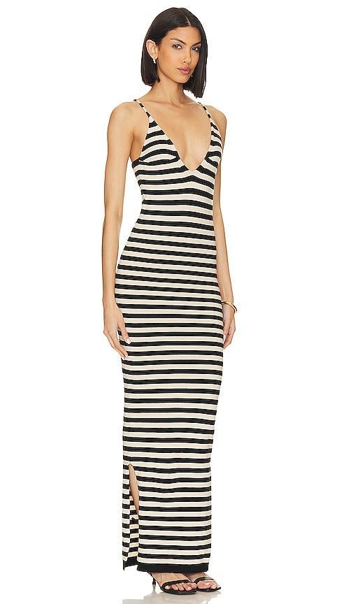 SNDYS Phoebe Maxi Dress in Black. Product Image