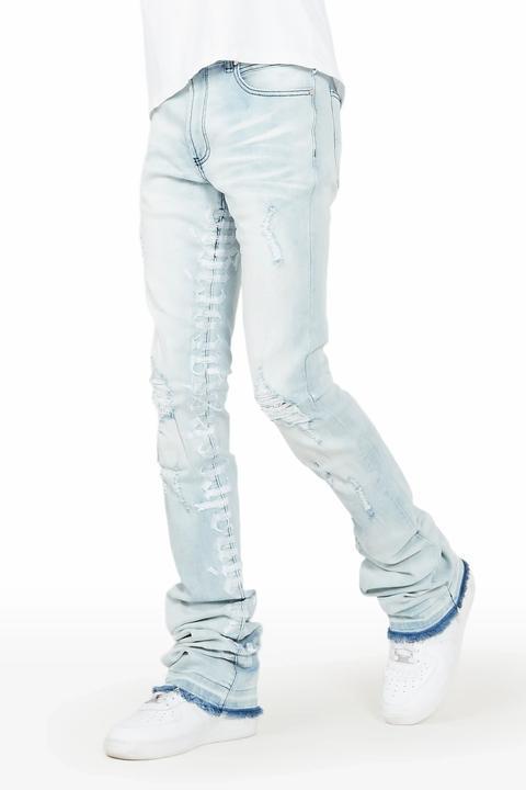 Colette Blue Wash Super Stacked Flare Jean Male Product Image