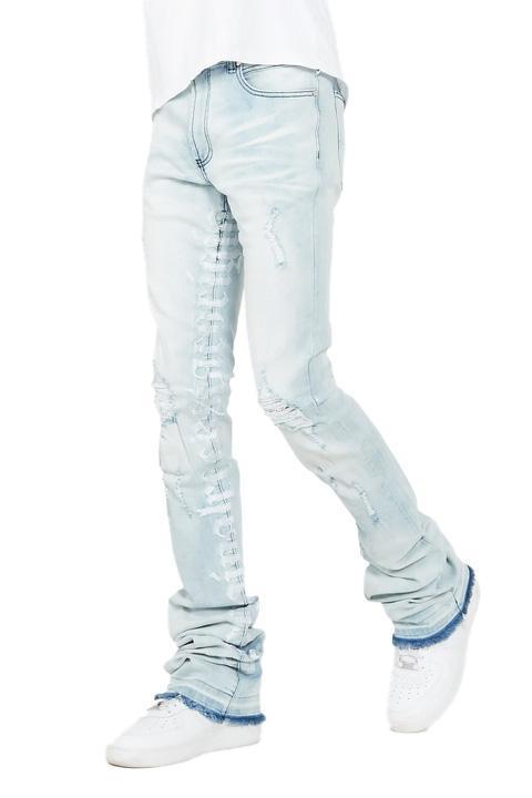 Colette Blue Wash Super Stacked Flare Jean Male Product Image