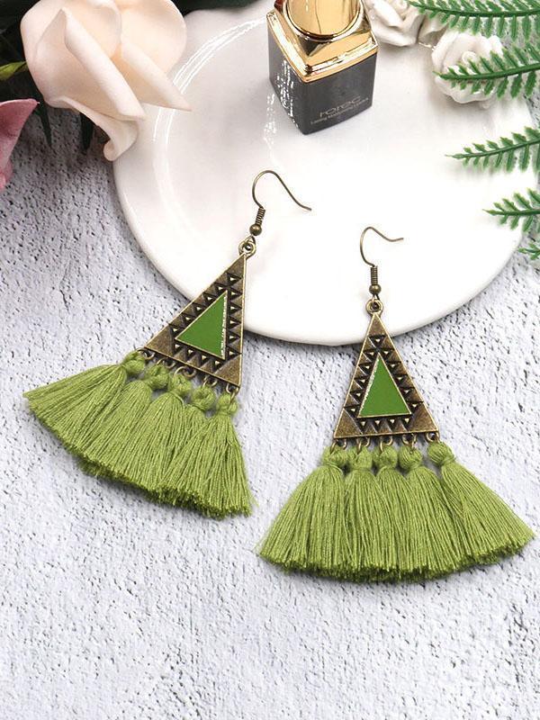 5 Colors Tassels Earrings Accessories Product Image