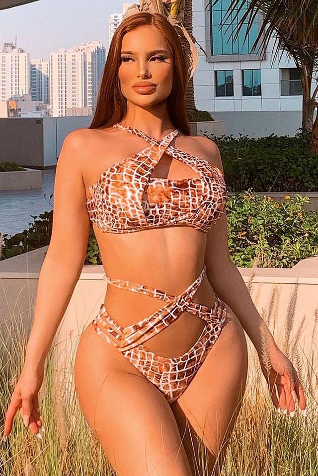 Paradise Calling 2 Piece Bikini - Brown/combo Product Image