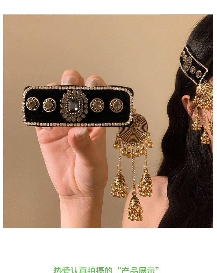 Rhinestone Beaded Hair Clip / Set Product Image