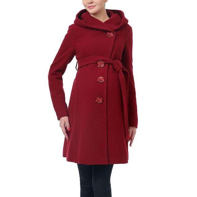 Maternity Pokkori Hooded Wool-Blend Coat, Womens Product Image