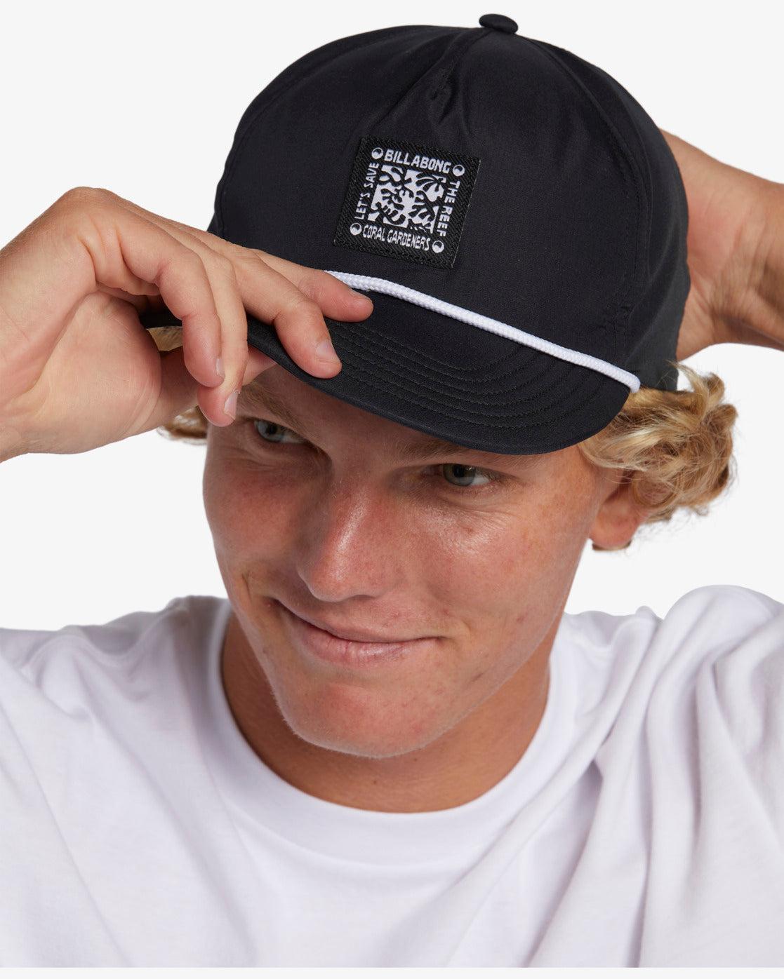 Coral Gardeners Horizon Reef Baseball Hat - Black Male Product Image