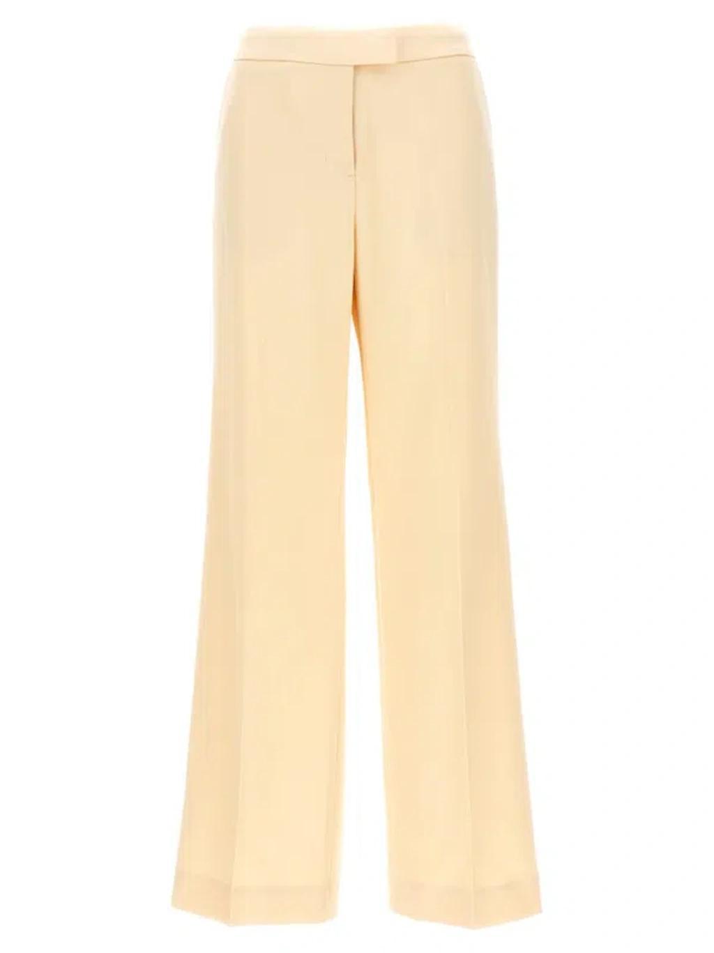 Illustration Straight Tux Pants In Beige Product Image