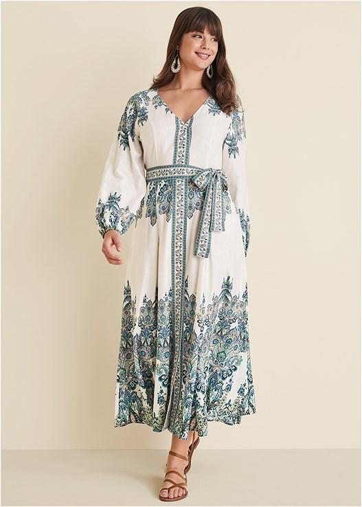 Tie-Waist Maxi Dress Product Image