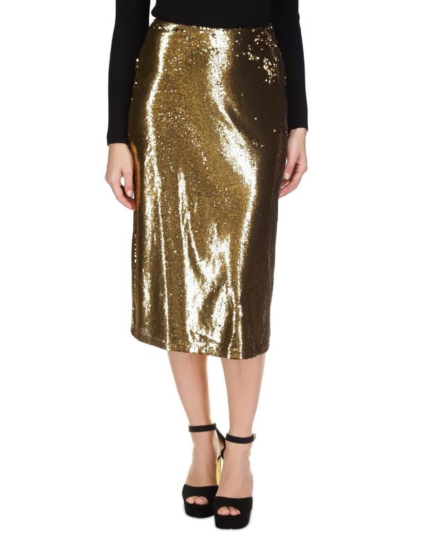 Michael Michael Kors Womens Sequin A-line Skirt Product Image