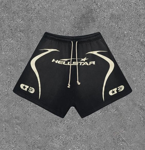 Hellstar Graphic Vintage Pocket Drawstring Shorts Product Image