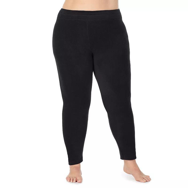 Plus Size Cuddl Duds Fleecewear with Stretch Leggings, Womens Grey Heather Product Image