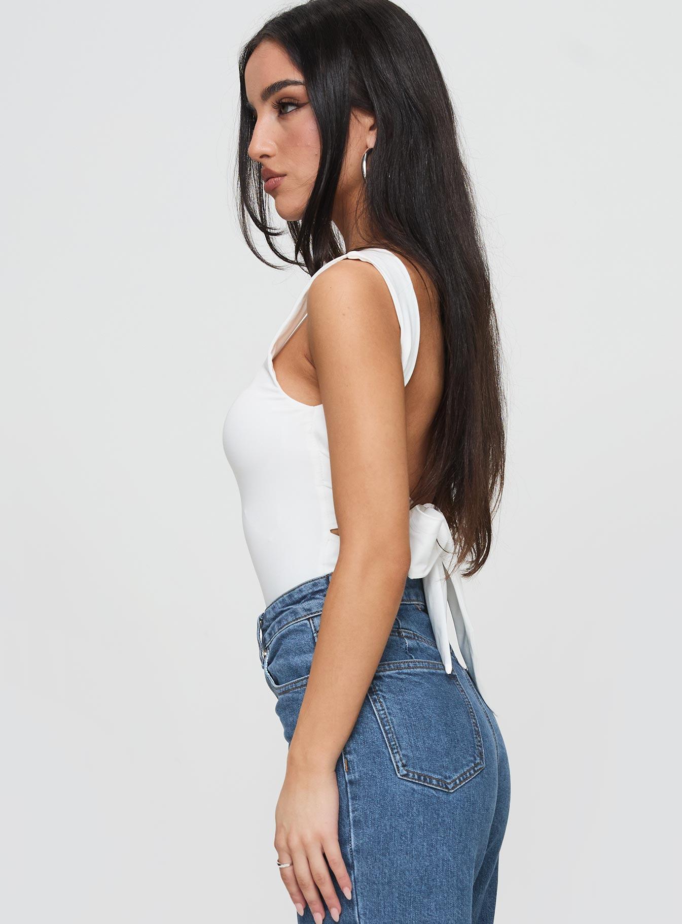 Karissa Bodysuit White Product Image